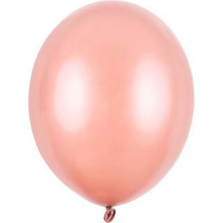 100 stk. Latexballoner rose guld metallic 9" - Professionel kvalitet til festdekor