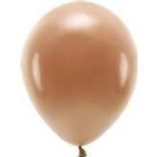 10 stk. Økologiske balloner chokolade 12" - Biologisk nedbrydelige til festpynt