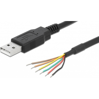 FTDI Chip adapterkabel - USB 2.0 han til TTL 6-Pin Wire End (5V)
