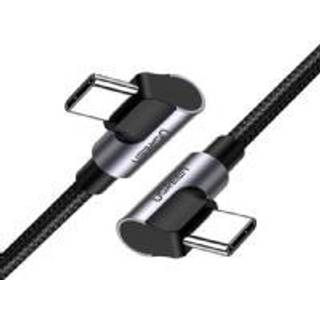 Ugreen vinklet USB-C til USB-C-kabel 3A, 2m - Gråt