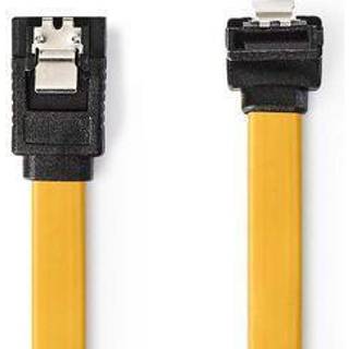 Nedis SATA kabel | 6 Gbps | SATA 7-Pin Hun | SATA 7-Pin Hun | Nikkelplateret | 0.50 m | Fladt | PVC | Gul | Box