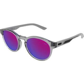 Puma Unisex PJ0060S 003 Outlet solbriller Plast Grå Rosa Pantos Spejl