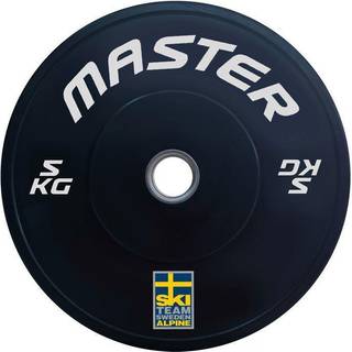 Master Fitness Bumper Ski Svart Sort Vægt 5 kg