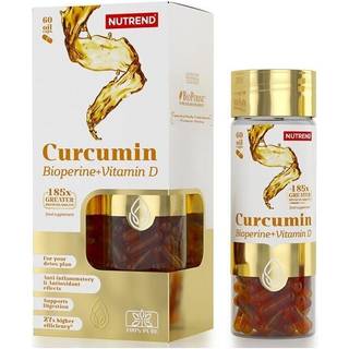 Nutrend - Curcumin + Bioperine + Vitamin D - 60 kapsler
