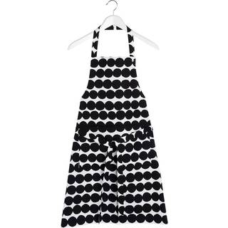 Marimekko Räsymatto forklæde sort-hvid