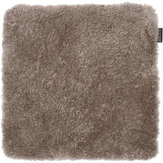 Skinnwille, Curly Seat Cover Sheepskin 40x40cm Light Brown