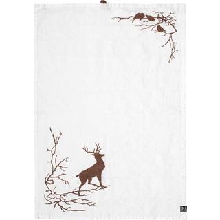 Wik & Walsøe Alveskog viskestykke 47x70 cm Hvid