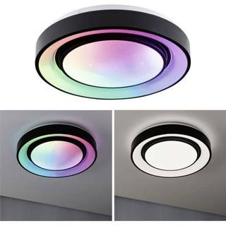 Paulmann Rainbow Ø37cm sort fjernbetjent stjernedekoration RGBW