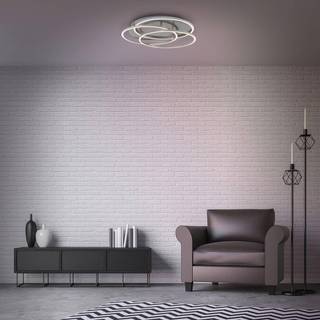 Frames LED-loftlampe, 3 ringe, hukommelsesfunktion