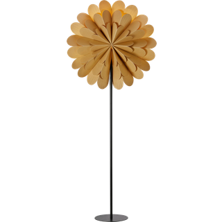 Stående stjerne Maravilla, guld/sort Højde 150 cm