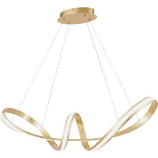 Design hængende lampe guld inkl. LED 80 cm - Belinda