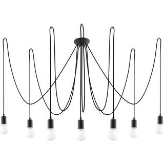 Lysekrone EDISON 7 sort