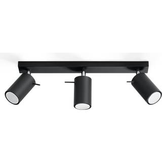 Loftslampe RING 3 sort