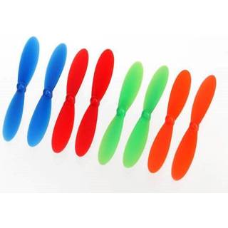 Traxxas 6226 Rotor Blade Set, red (2), ble (2), green (2), orange (2)