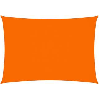 solsejl 3,5x5 m oxfordstof rektangulær orange