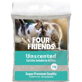 FourFriends Kattegrus Uparfumeret - 7 kg