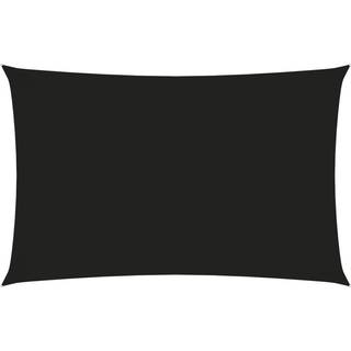 solsejl 4x7 m rektangulær oxfordstof sort