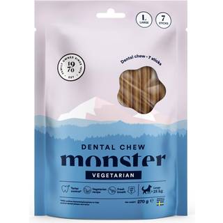 Monster Dog Dental Chew Vegetarian Large - 7-pakke