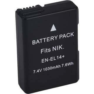 EN-EL14 Li-ion batteri til Nikon D3100 D5100 Coolpix P7000 P7800 osv