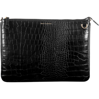 Noel Laptop Bag Black Croco