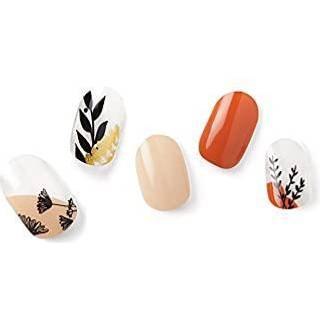 Nailog Semi Cured Gel Nail Strips Ekstra lange neglelakstrimler (20 Peices) Langvarige semih?rdede negleklisterm?rker med bl?d blank gelfinish m?
