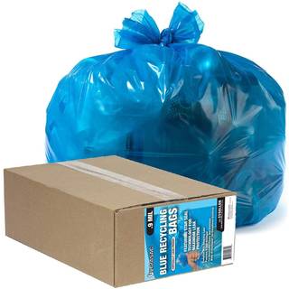 Ultrasac - Genbrugspose 33 gallon 9 mil 33x38 Gennemsigtig bl? 50 t?ller WTIES