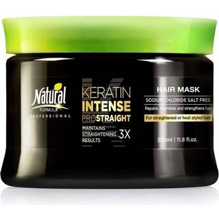 Natural Formel Keratin Hair Mask - Intens reparationshårmaske til kruset hår - 350 ml