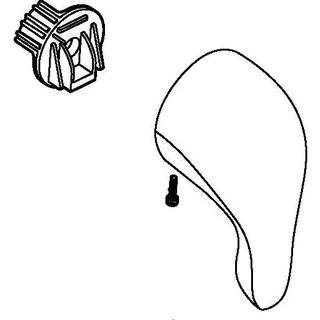 Moen Chrome Metal Replacement Lever Shower Handle Kit til enkelt h?ndtagskar og bruser vandhaner 100657