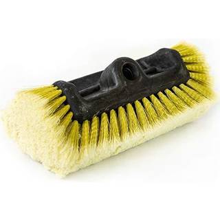 Docazoo Docapole Soft Bristle Car Wash og Scrub Brush Extension Pol -tilknytning (10 """") til d?ktruck Boat RV House Siding Safe With Water (Long