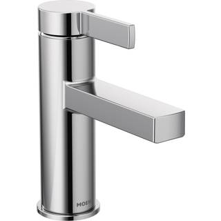 Moen Beric Chrome Modern One-Handle Single Hole badev?relse vandhane med dr?ningsmontering og valgfri d?kplade til din badesvask 84774