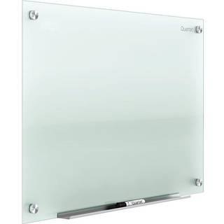 Quartet Glass Whiteboard Non-Magnetic Dry Sletter White Board 2 'X 1,5' inkluderer tilbehørsbakke 1 markør og 2 glasplade Magneter Frostet Surfac