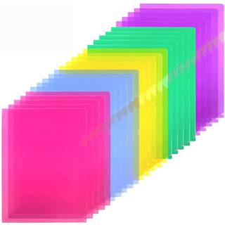 SOoz 25 Pack Clear Document Folder Project Pockets Clear Plastic Mappers bogstavst?rrelse Plastdokumentmapper Papirpolyjakke ?rmer mapper Kopier