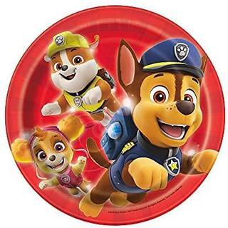 Unik Paw Patrol Round Paper Dessert Plates - 7 """" (Pack of 8) - Multicolor Party Plates Perfekt til b?rn F?dselsdage og fester
