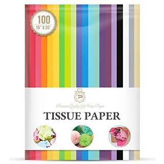 Tissepapir til gaveindpakning (100 ark) 20 Assorterede farver Gaveposer emballage blomster f?dselsdagsferie jul halloween og DIY h?ndv?rk