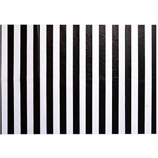 Stripes Viss Paper Stripes Indpakningspapir 28 tommer med 20 tommer 30 ark (sort og hvid)