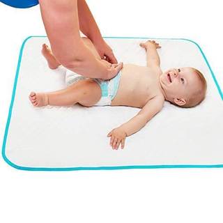 B?rbar skiftende pude til hjem og rejser - vandt?t genanvendelig ekstra stor st?rrelse 31.5 """" x23.6 '' Baby skiftende mat med forst?rkede dobbel