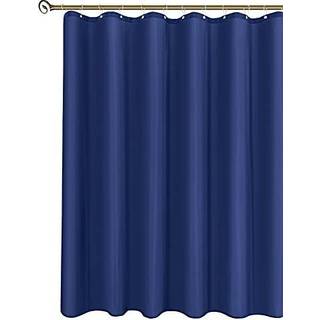 Biscaynebay Hotel Quality Fabric Broes Gardin Liners 72 tommer med 72 tommer Navy Vandbestandige badeværelsesgardiner Rust Resistent Grommets Væg