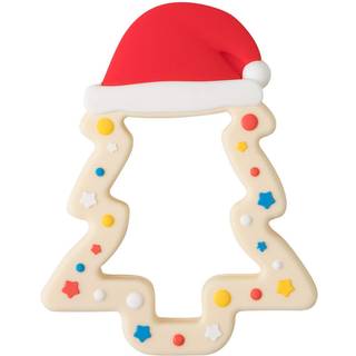 Jimibaby Silicone Christmas Teether Det f?rste julet?j leget?j til baby drenge og piger Ideal Christmas Stocking Stuffer kommer med gavepakke (ju