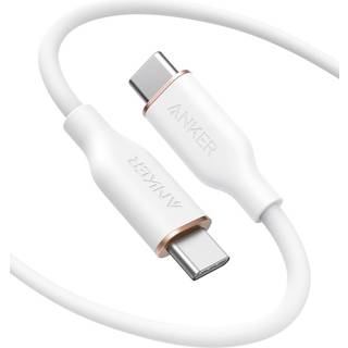 Anker 643 USB-C to USB-C Cable (Flow, Silicone) 6ft / Cloud White