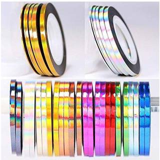 36 PCS 1mm 2 mm 3mm Popul?r neglestribningsb?ndlinie til Nails Decorations DIY Nail Art Self-kl?bende m?rkatv?rkt?j