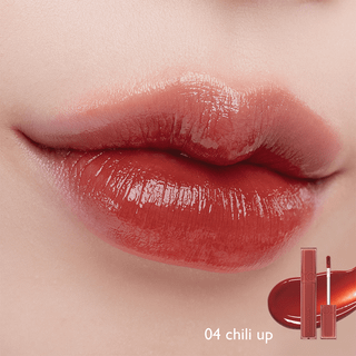 rom&nd Dewy Ful Water Tint Langtidsvarende læbeglans Skygge #04 Chili Up 5 g - 5 g