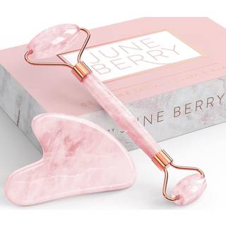 Face Roller Skin Care - Jade Roller Gua Sha Set Rose Quartz Face Roller | Ultimate Facial Skin Care Products & Beauty Products Tools | Jade ansig