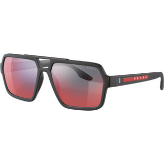 Prada Linea Rossa 0PS01XS Solbriller - Firkantede Sort Spejlede Linser