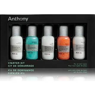 Anthony Starter Kit 5 t?ller glycolisk ansigtsrensere ansigtsskrub alt form?l ansigtsfugtighedscreme forfriskende rush h?r & kropsvask barbercrem