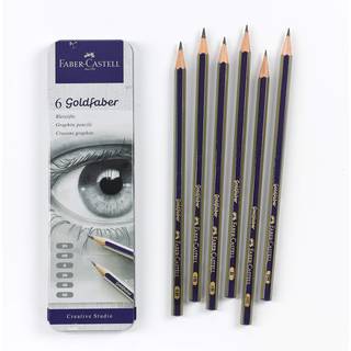 Faber -Castell Graphite Sketch Pencil Set - 6 Graphite -blyanter (2H Hb B 2B 4B 6B) Tegningsblyanter og tegninger