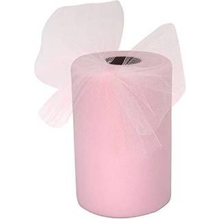 Tulle stofrulle 6 tommer med 100 yards (300 ft) Tylb?nd Sheer Mesh netting til DIY tutu nederdel gave Indpakning bryllup Baby shower f?dselsdag H