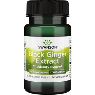 Sort ingefærekstrakt, 100 mg - 30 vegetabilske kapsler