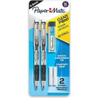 Paper Mate Clearpoint Mekaniske blyanter 0,5 mm BREAK RESISTANT HB #2 LEAD SKOLE LEVERING ART LEVERING Tegning Forsyninger Skitseringsblyanter 2