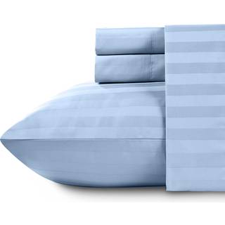 Californien design den - Dronning ark s?t bomuld bl?d 100% bomuldsafk?ling ark dybe lommer t?t fit elastisk 500 tr?dantal 4 -pc s?t hotel kvalite