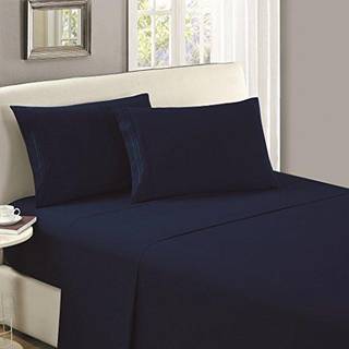 Mellanni Queen Flat Sheet kun - Ikonisk opsamling Senget?jsark - Hotel Luksus Ekstra bl?d k?ling Topark - Let pleje - Rynke Fade Stain Resistant